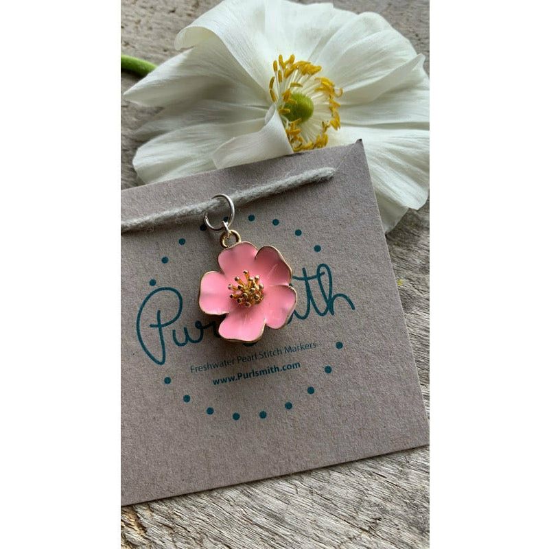 Spring Blossom Enamel Charm/Stitch Marker