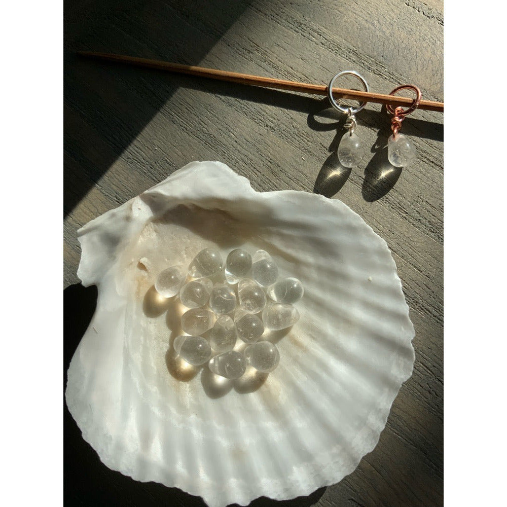 Small Handcrafted Glass Drops - Crystal